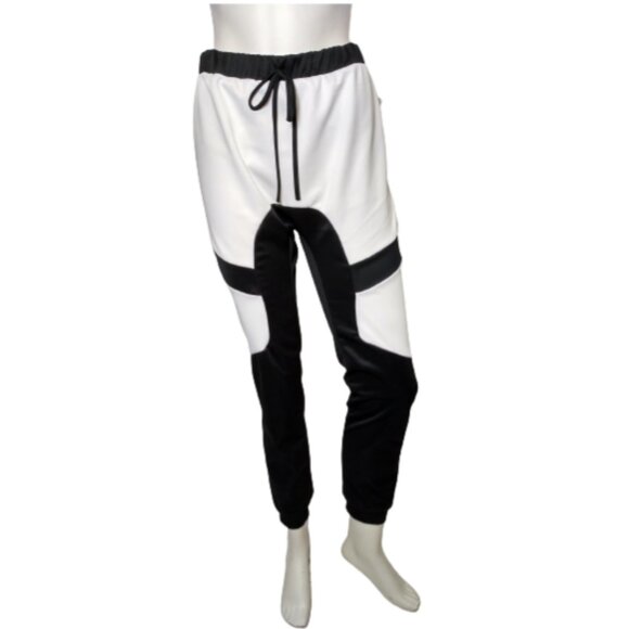 Women Black/White Running Pants - Picture 1 of 1